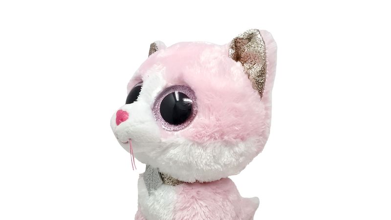 Ty beanie boos fiona gato rosado m