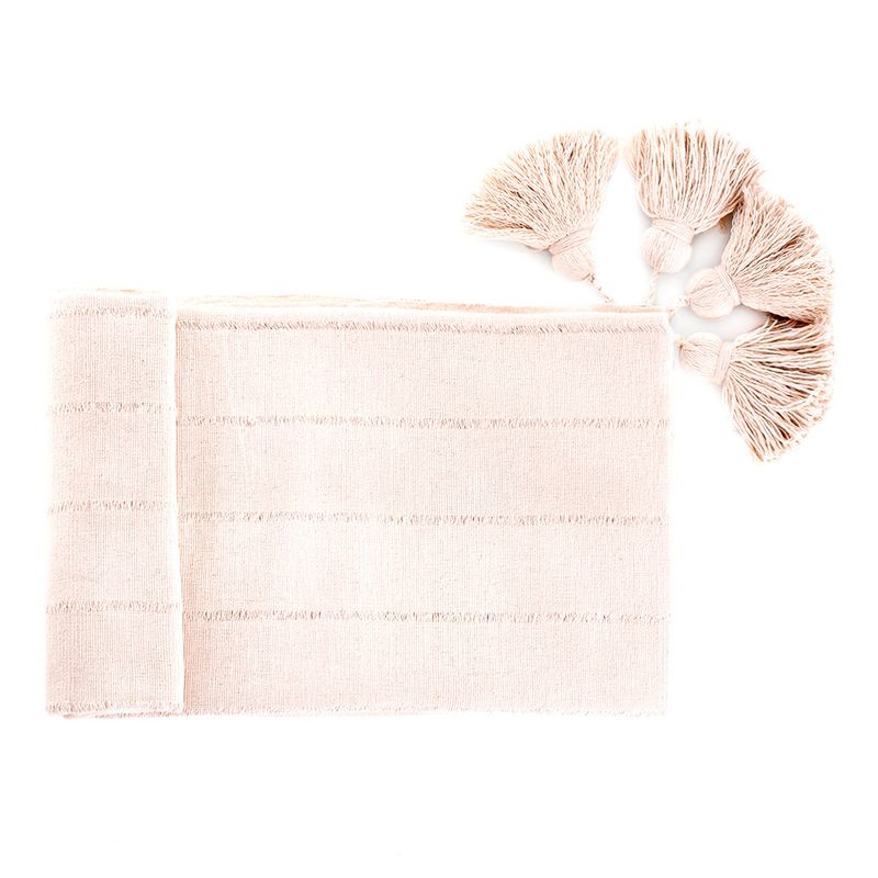 Pie de cama ancho con tassel