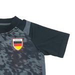 Camiseta-Mundial-Qatar-negra-degradado-para-niño