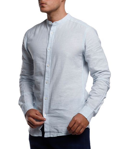 Camisa celeste para hombre