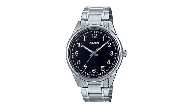 Reloj Casio analogo metalico plateado para hombre