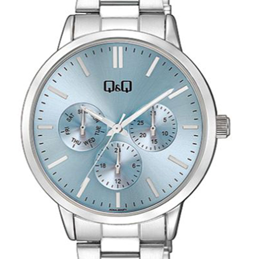 Reloj Q&Q análogo metálico plateado para mujer - Siman Guatemala