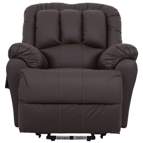 Sillón reclinable eléctrico con elevador comb piel corea vinil/Samuray