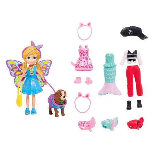 Polly Pocket Paquete súper deportivo con muñecas Polly & Lila y más de 35  moda y accesorios deportivos