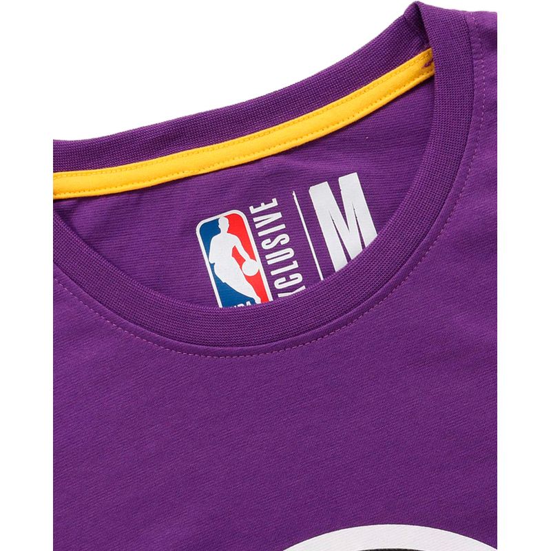 Camiseta deportiva NBA Lakers morada para hombre