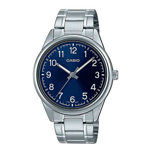Reloj Casio análogo metálico plateado para hombre