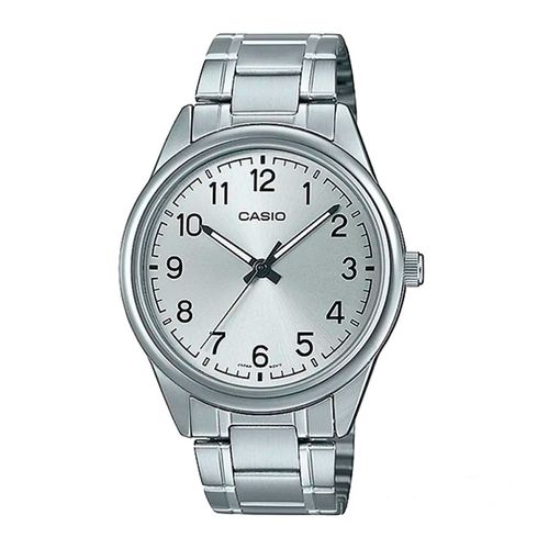 Reloj Casio análogo metálico plateado para hombre