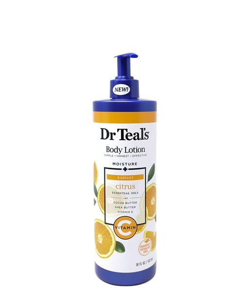 Loción Corporal Radiant Citrus Essential Oil Vitamina C Dr Teal's 532ml