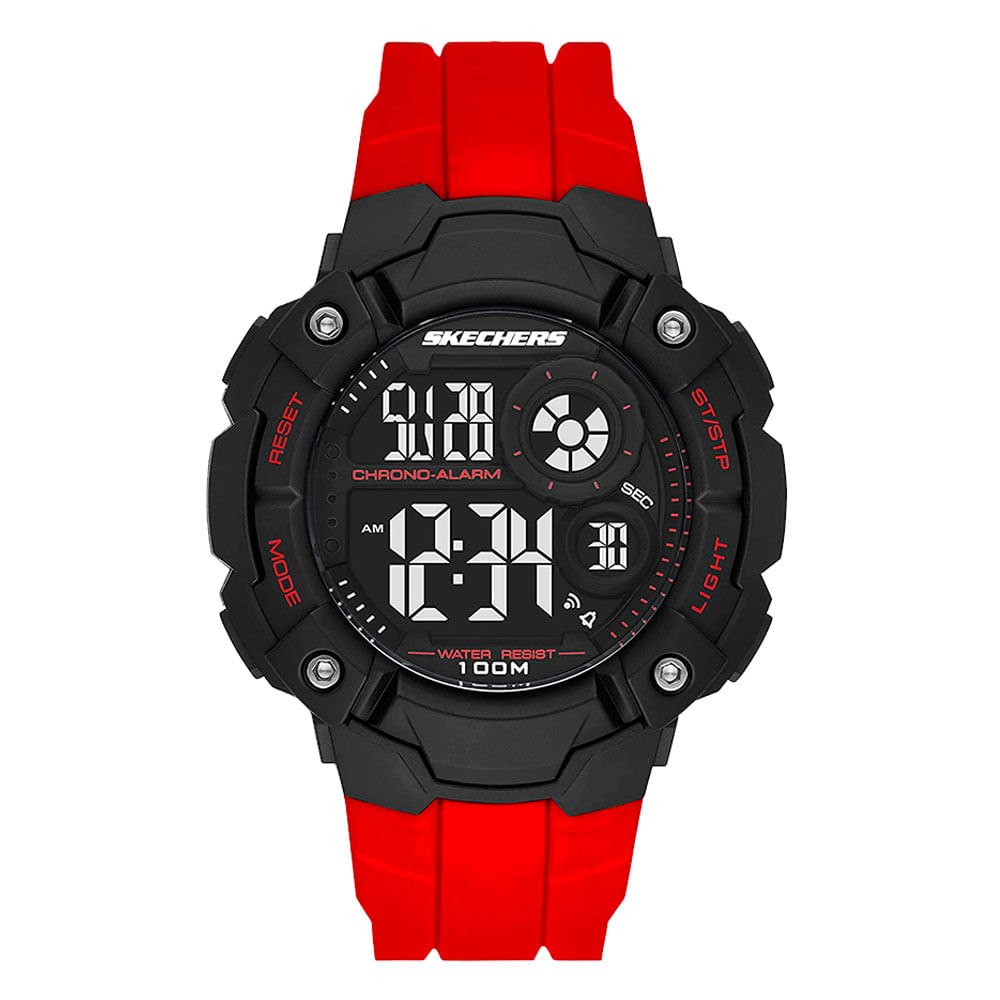 Reloj digital plástico rojo para hombre - Siman Costa Rica