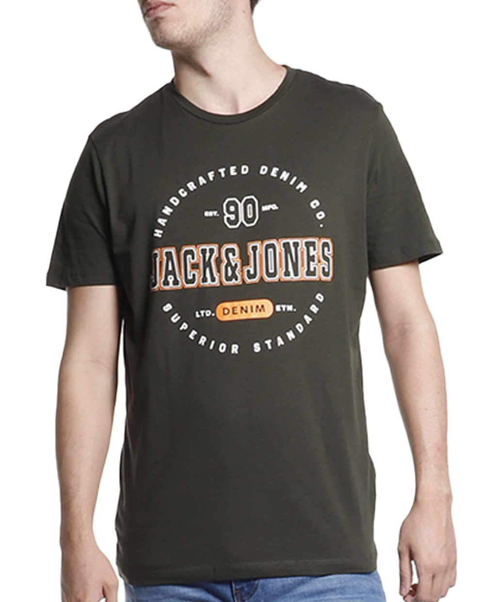 Camiseta Hombre Gris Bftsgi-100168 - Algodón 70% Poliéster 30% - Talla M - Fabricada En Turquía