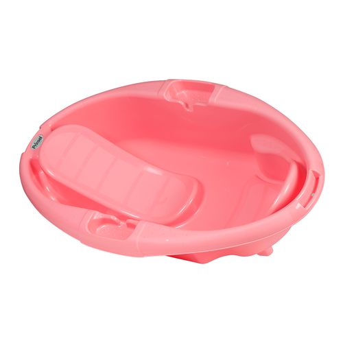 Bañera rosada para bebé