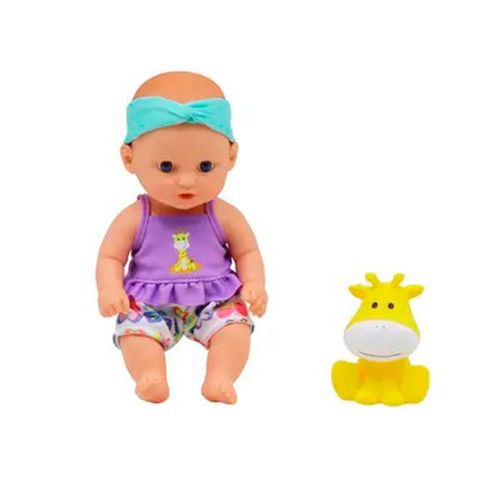 Dream Collection Muñeca Bebe 10" Chorros de Agua Incluye Mascota