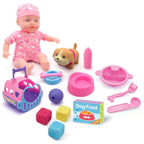 Grandex Muñeca Bebé con Mascota 30.48 cm