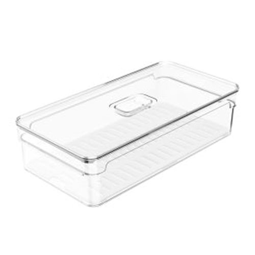 Organizador plástico transparente 30 x 15 x 7 cm