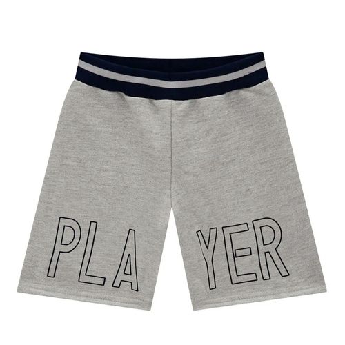 Short gris con estampado para niño