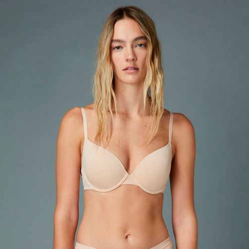 Brasier sólido color nude