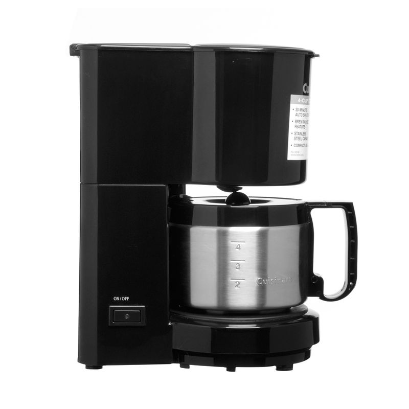 Cafetera de 4 tazas con Jarra de Acero Inoxidable DCC-450BK