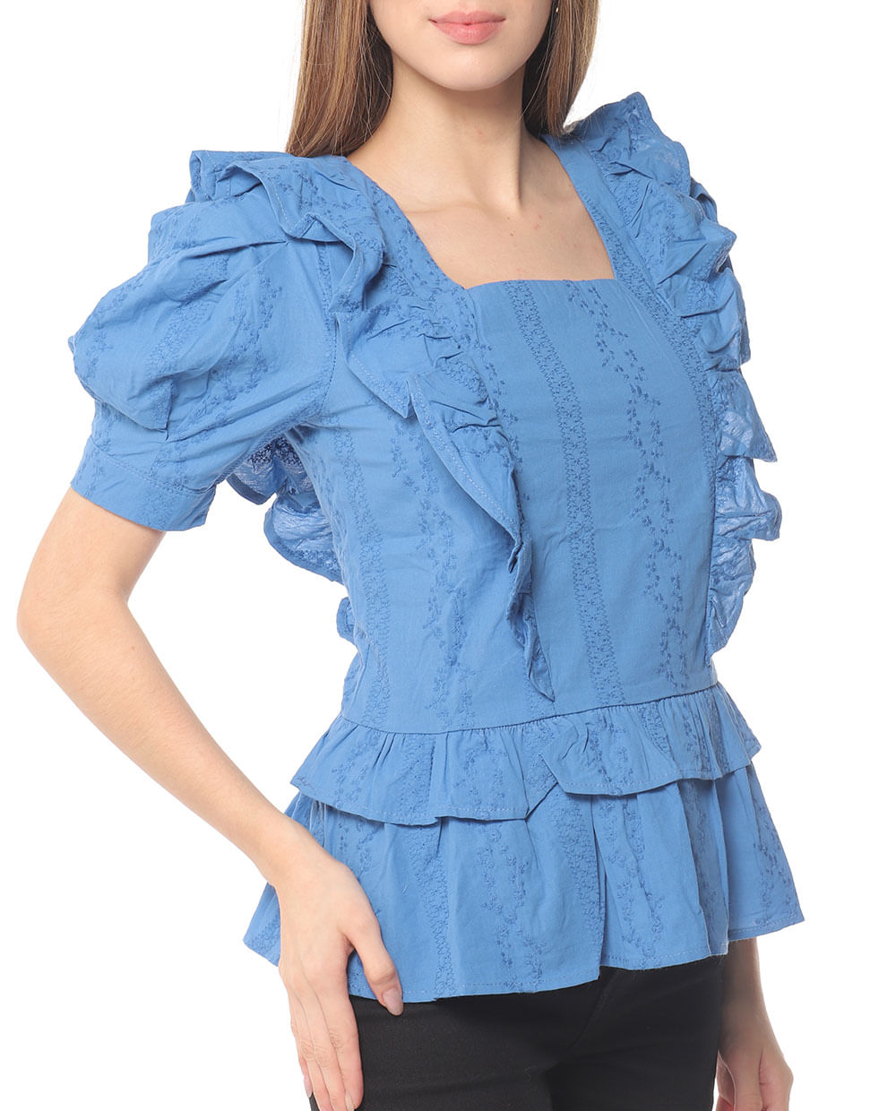 Blusas De Mujer De Moda Curvy Blusa De Satu00edn Roman Fashion