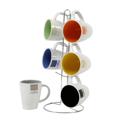 Set de taza para café de 6 piezas