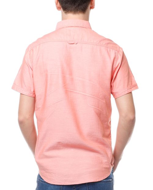 Camisa casual rosada para hombre