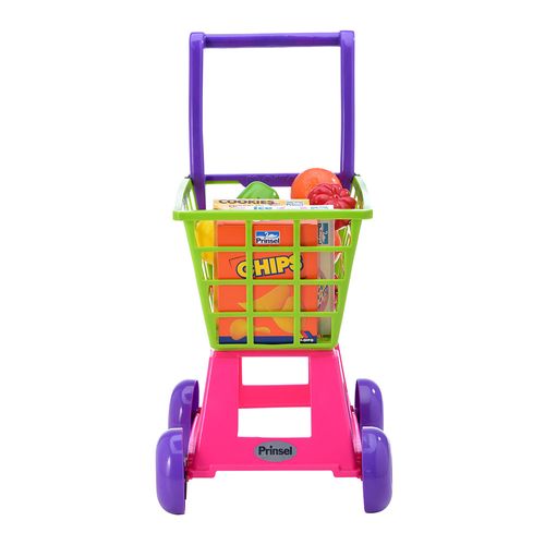 juguete carrito de supermercado verde