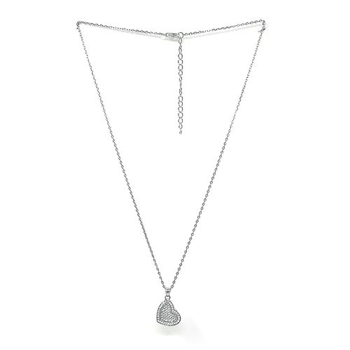 Cadena con dije de plata plateada