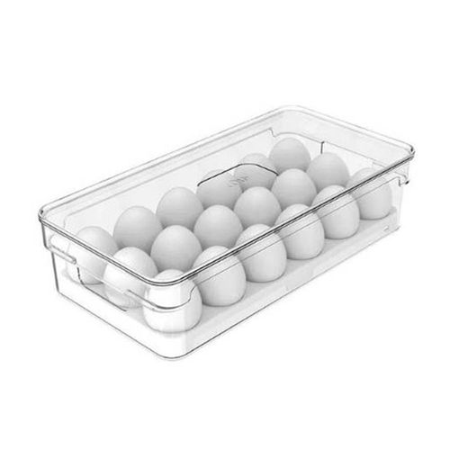Organizador de huevos trasparente de plástico 7 x 15 x 30 cm