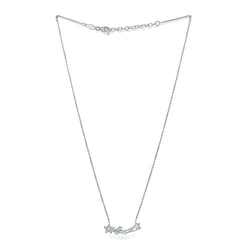 Cadena con dije de plata plateada