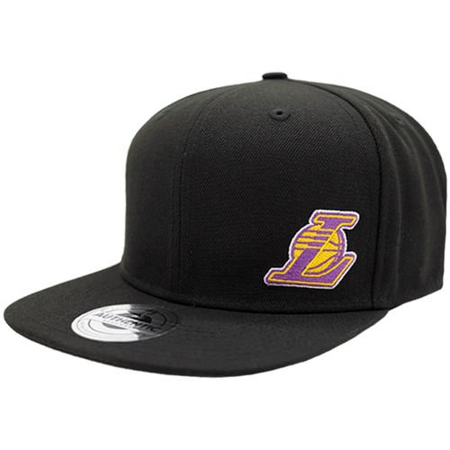 Gorra deportiva recta NBA Lakers negra
