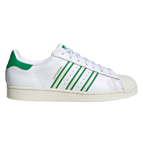 Zapato Adidas superstar deportivo casual color blanco para hombre