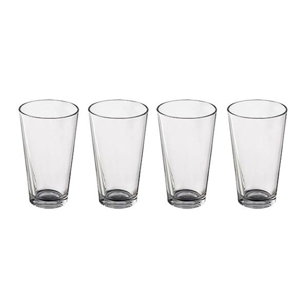 SET DE VASOS VIDRIO LÍNEAS