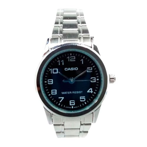 Reloj Casio análogo metálico plateado para dama