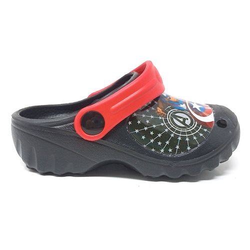 Zueco casual Disney negro y rojo para niño bebé