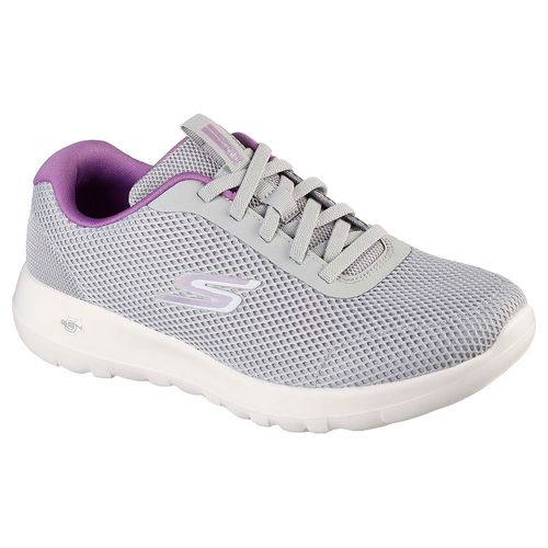 Calzado deportivo casual Skechers color gris/lila para dama
