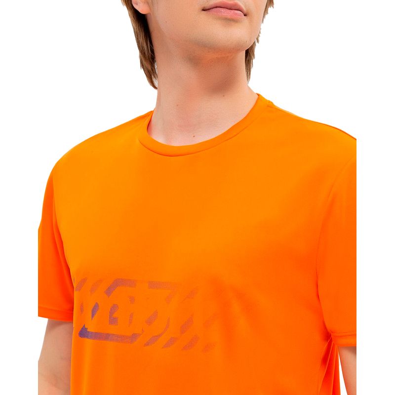 Camiseta deportiva anaranjada para hombre