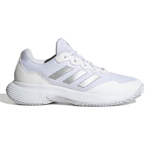 Zapato deportivo atlético Adidas Gamecourt 2.0 color blanco para dama
