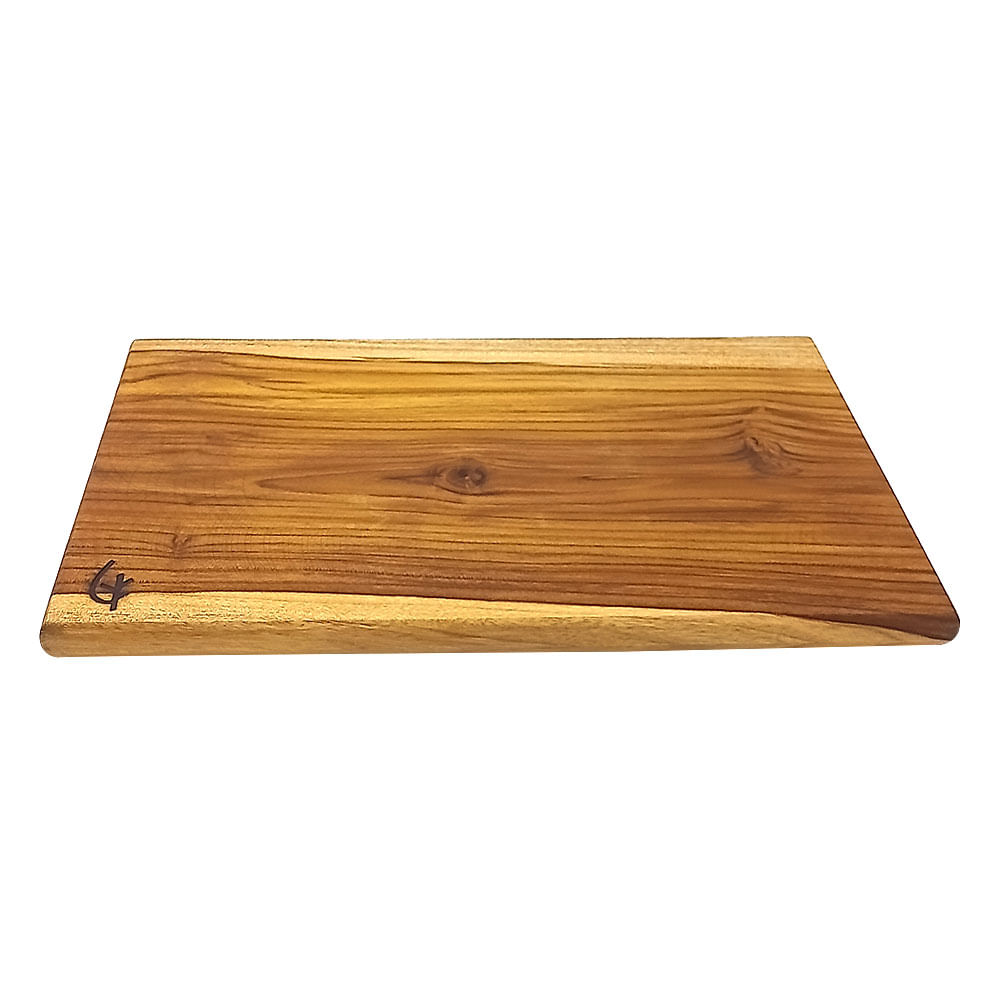 TABLA DE MADERA TECA REDONDA PARA PICAR/SERVIR