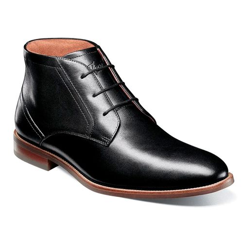 Bota de vestir Florsheim Rucci Plain Toe Chukka negro para hombre