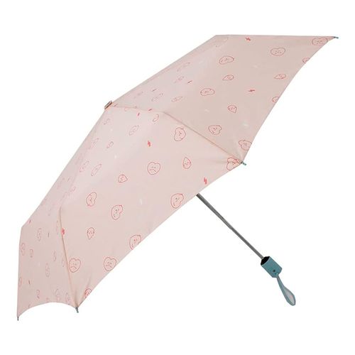 Sombrilla automática rosada