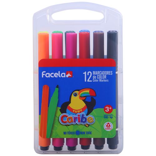 Marcadores de colores 12 unidades