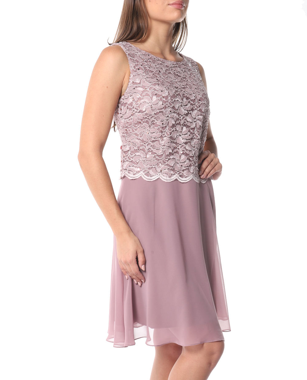 Vestido Connected Apparel formal sin mangas morado lila para dama - Siman  El Salvador