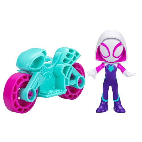 Spidey and his amazing friends figura y motocicleta surtida