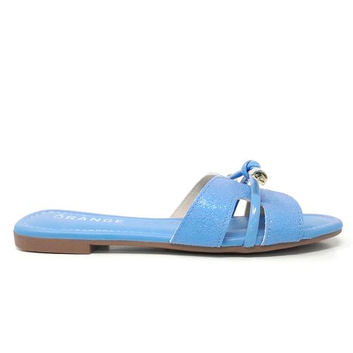 Sandalia casual Orange color azul para mujer