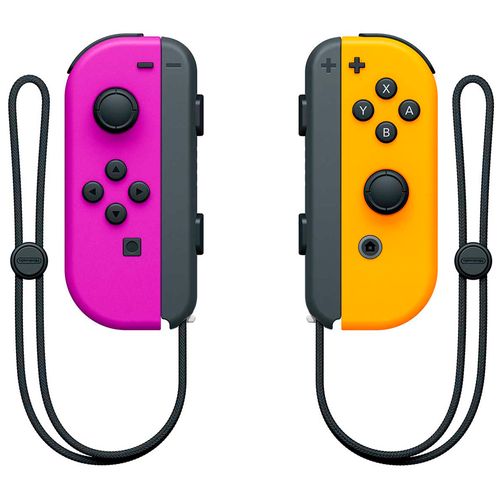 Control switch joy-con neon morado y naranja
