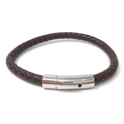 Pulsera cafe para hombre en caja