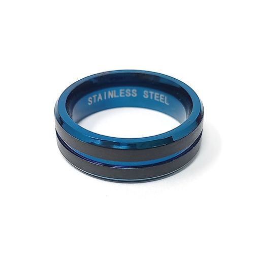 Anillo combinado para hombre en caja