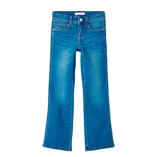 Jeans azul lavado para niña