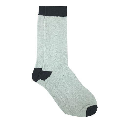 Par de calcetines de vestir crew Unexpected grises color block para hombre
