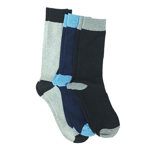 Paquete de 3 pares de calcetines de vestir multicolor para hombre