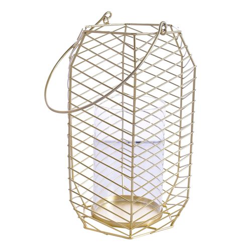 Portavelas decorativo 14,5x16,5x27 cm